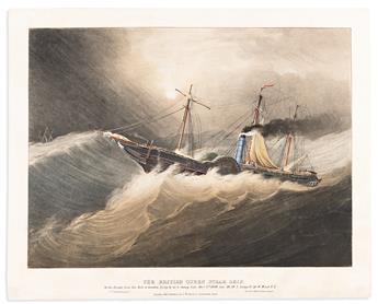 (MARITIME.) Illustrated pieces on the two great oceanic steamships of the 1830s: the SS Great Western and SS British Queen.